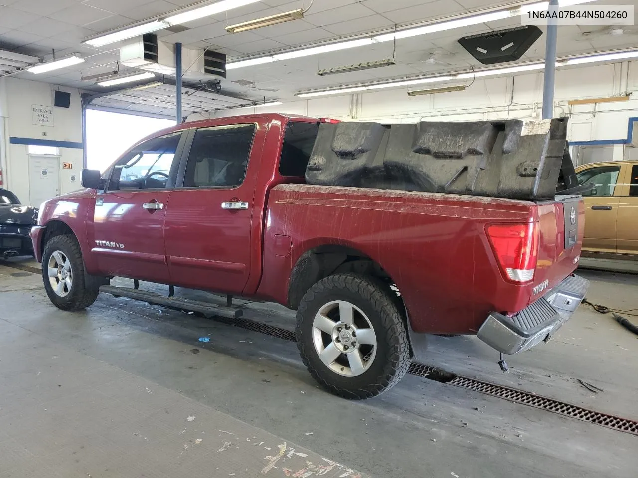 2004 Nissan Titan Xe VIN: 1N6AA07B44N504260 Lot: 68111154