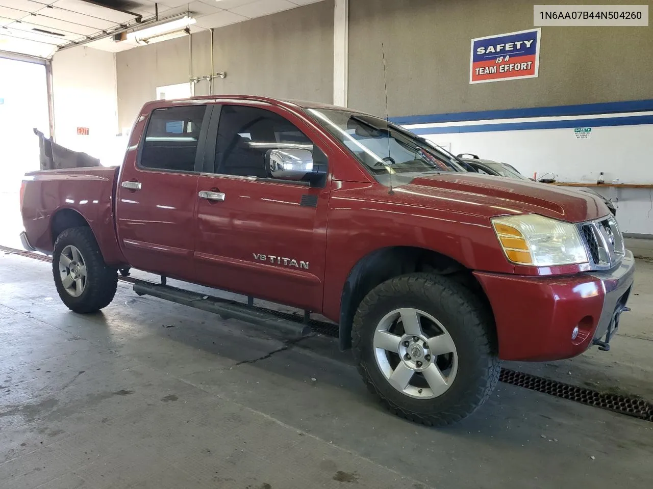 2004 Nissan Titan Xe VIN: 1N6AA07B44N504260 Lot: 68111154