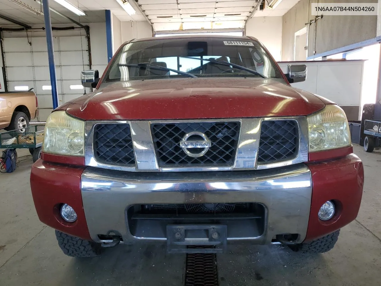 2004 Nissan Titan Xe VIN: 1N6AA07B44N504260 Lot: 68111154