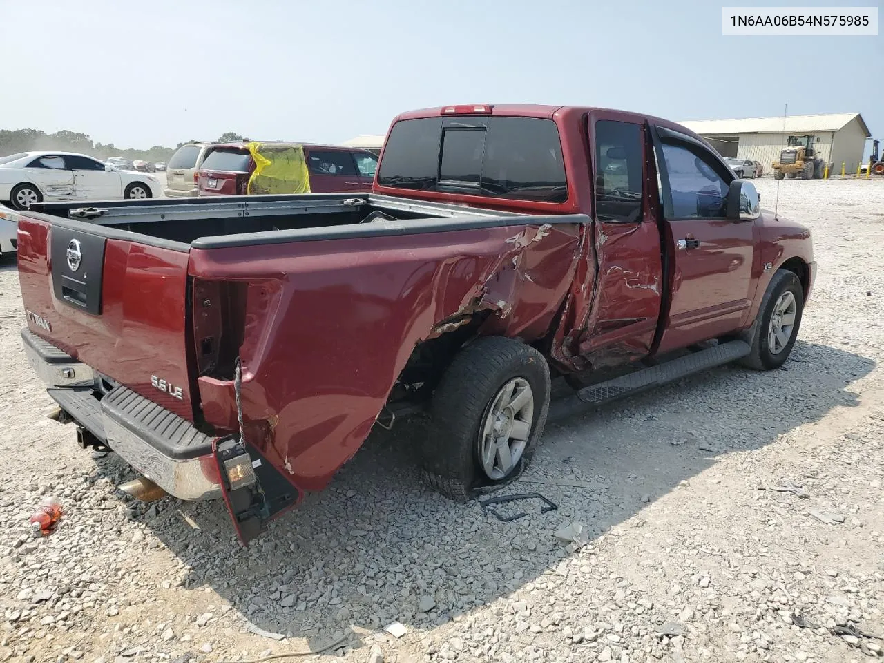 2004 Nissan Titan Xe VIN: 1N6AA06B54N575985 Lot: 70651204