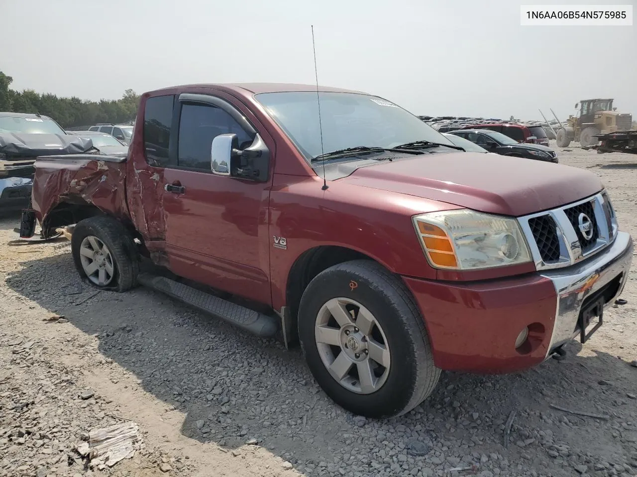 2004 Nissan Titan Xe VIN: 1N6AA06B54N575985 Lot: 70651204