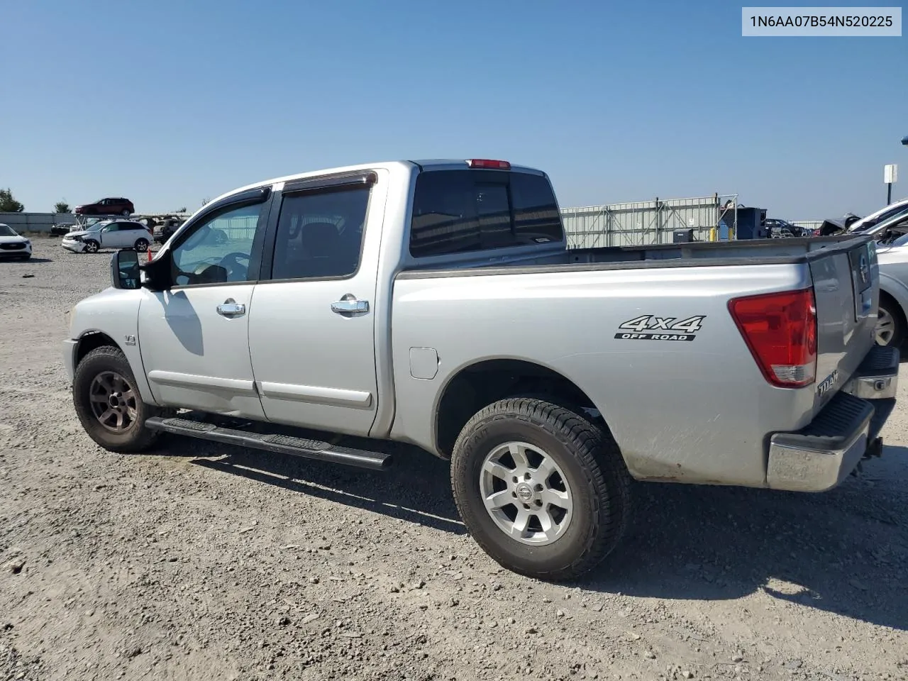 2004 Nissan Titan Xe VIN: 1N6AA07B54N520225 Lot: 71638054