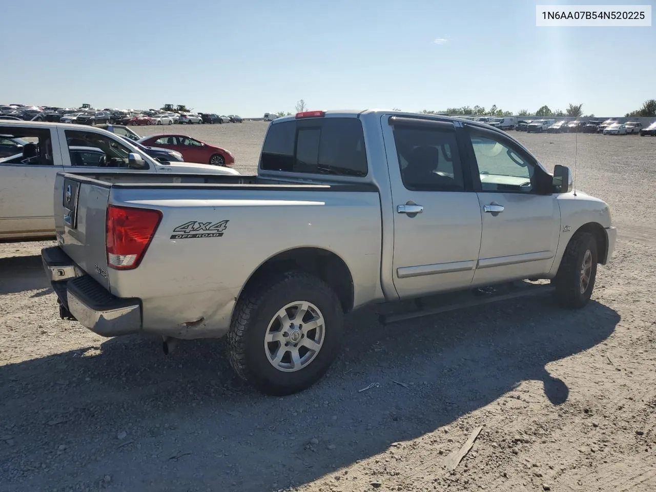 2004 Nissan Titan Xe VIN: 1N6AA07B54N520225 Lot: 71638054