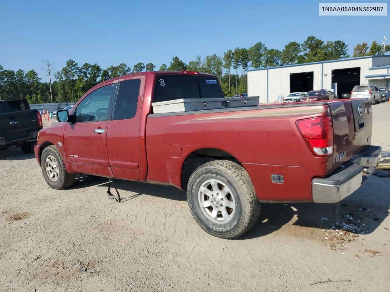 2004 Nissan Titan Xe VIN: 1N6AA06A04N562987 Lot: 71770724