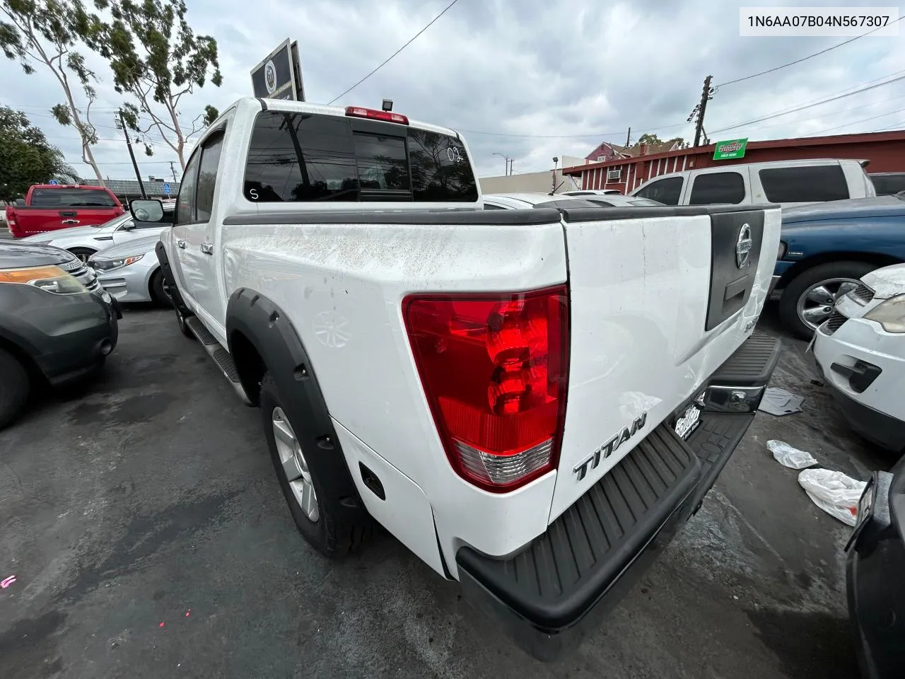 2004 Nissan Titan Xe VIN: 1N6AA07B04N567307 Lot: 72795844