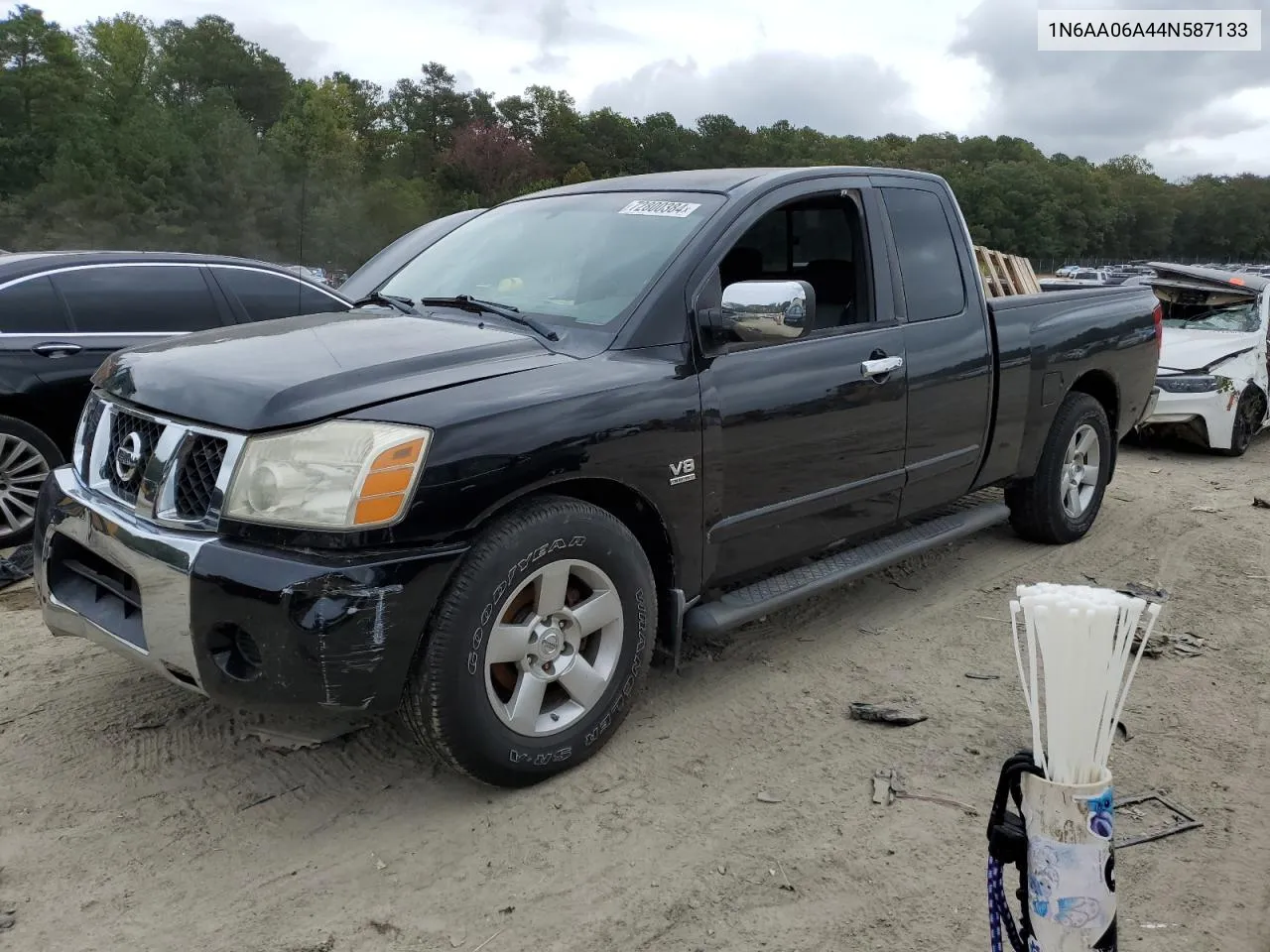 2004 Nissan Titan Xe VIN: 1N6AA06A44N587133 Lot: 72800384