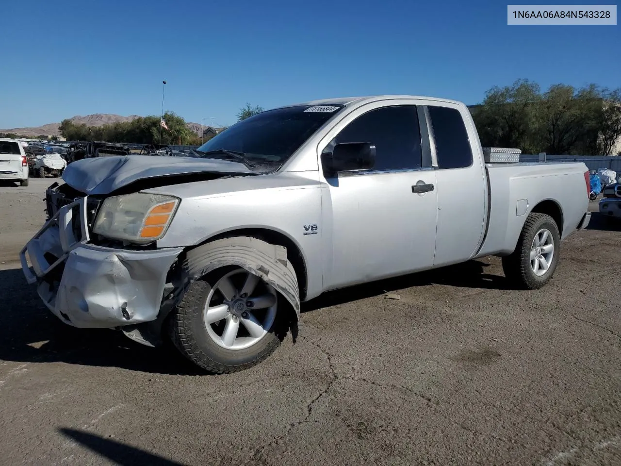 2004 Nissan Titan Xe VIN: 1N6AA06A84N543328 Lot: 73155844