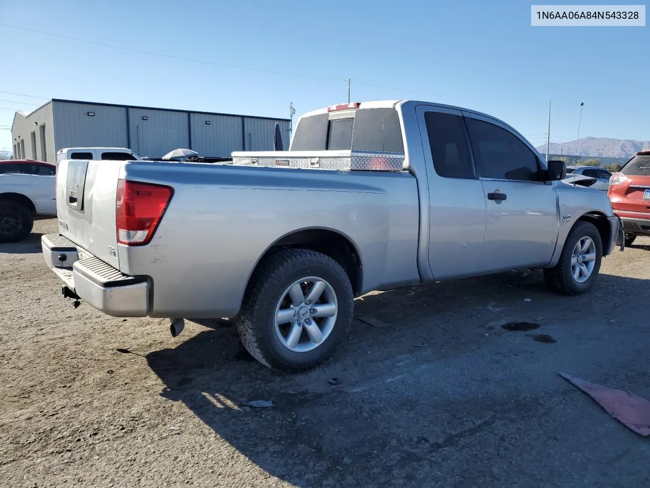 2004 Nissan Titan Xe VIN: 1N6AA06A84N543328 Lot: 73155844