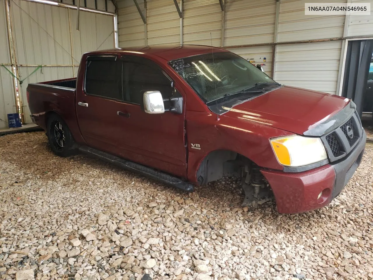 2004 Nissan Titan Xe VIN: 1N6AA07A04N546965 Lot: 73218474