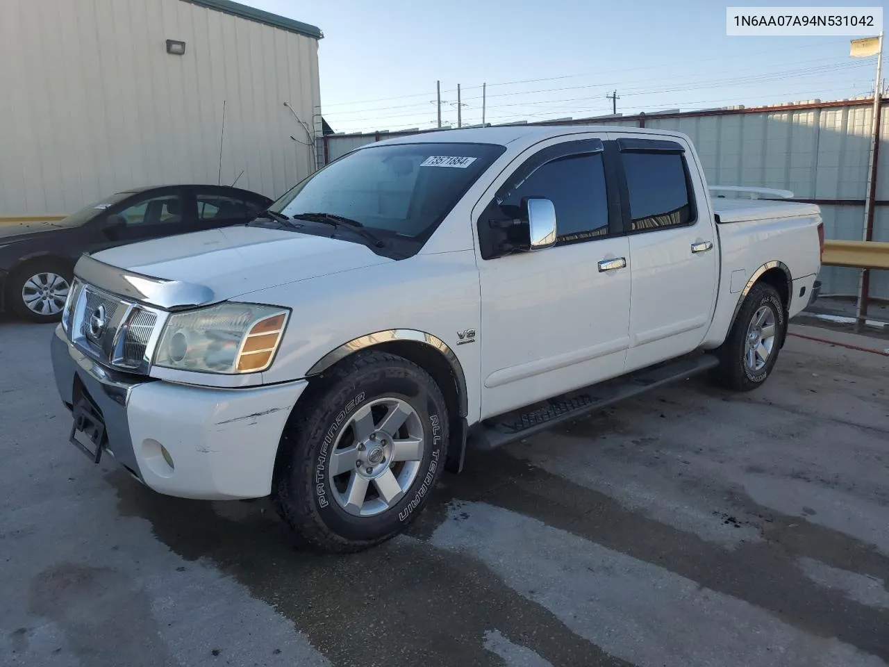 2004 Nissan Titan Xe VIN: 1N6AA07A94N531042 Lot: 73571884