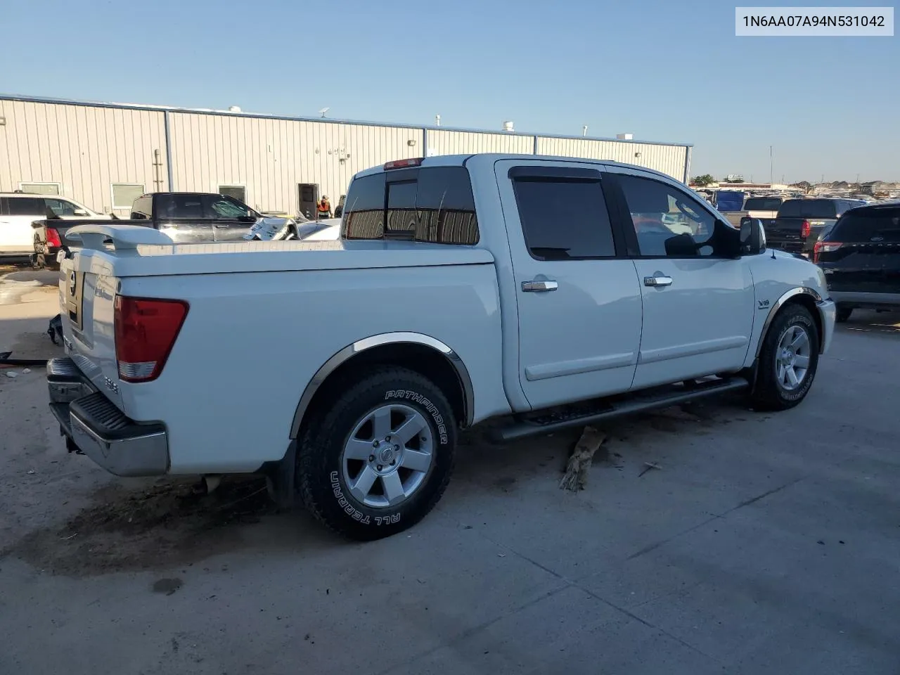 2004 Nissan Titan Xe VIN: 1N6AA07A94N531042 Lot: 73571884