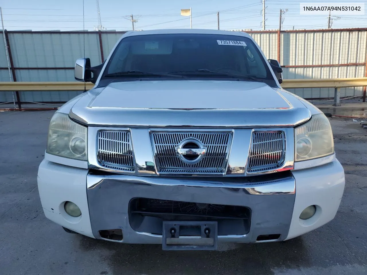 2004 Nissan Titan Xe VIN: 1N6AA07A94N531042 Lot: 73571884