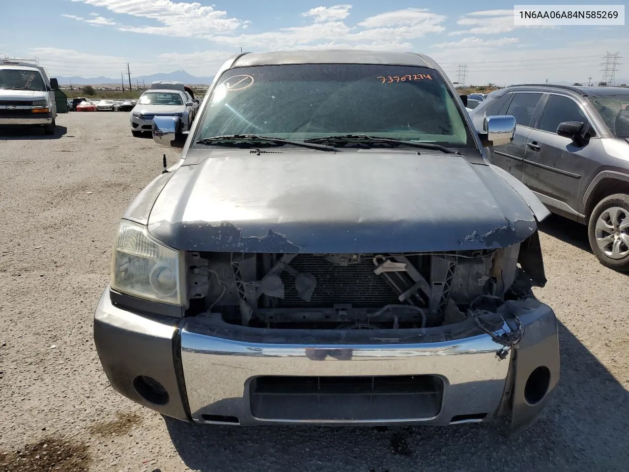 2004 Nissan Titan Xe VIN: 1N6AA06A84N585269 Lot: 73707294