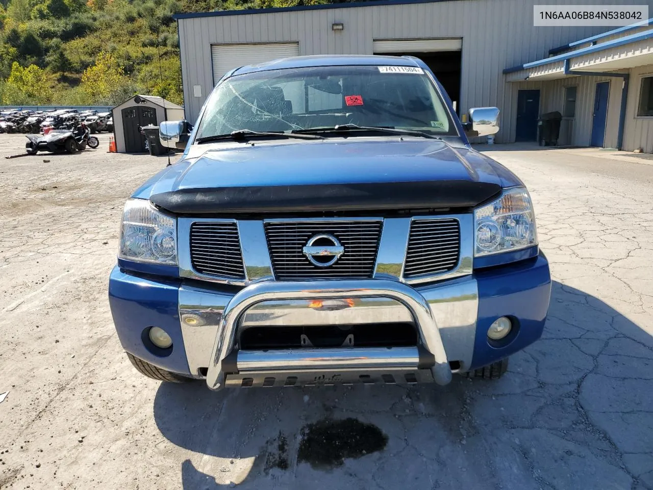 2004 Nissan Titan Xe VIN: 1N6AA06B84N538042 Lot: 74111504