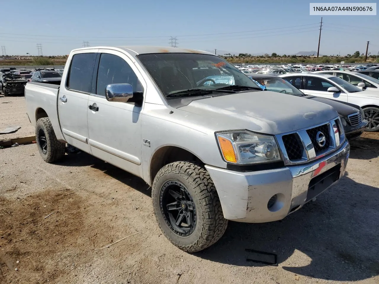 2004 Nissan Titan Xe VIN: 1N6AA07A44N590676 Lot: 74478234