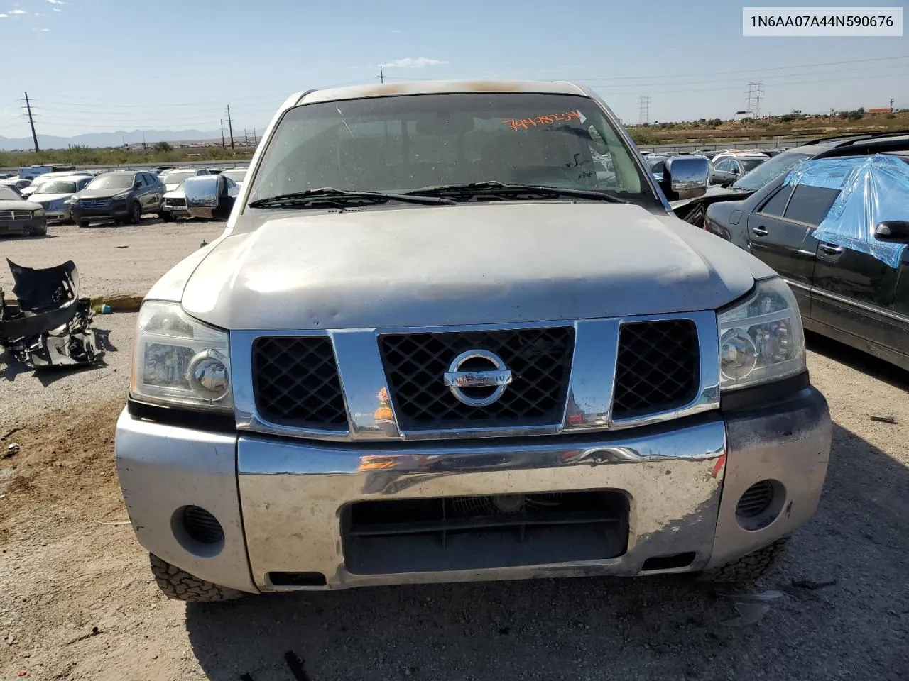 2004 Nissan Titan Xe VIN: 1N6AA07A44N590676 Lot: 74478234