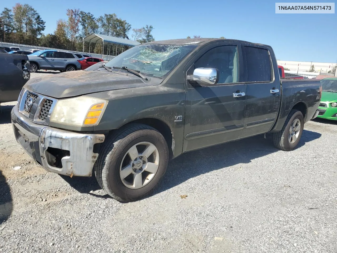 2004 Nissan Titan Xe VIN: 1N6AA07A54N571473 Lot: 74858644