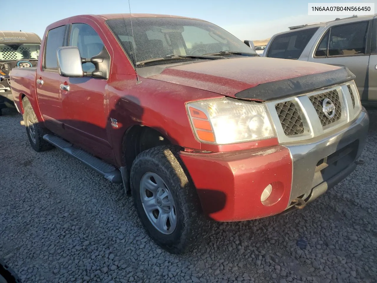 2004 Nissan Titan Xe VIN: 1N6AA07B04N566450 Lot: 76008684