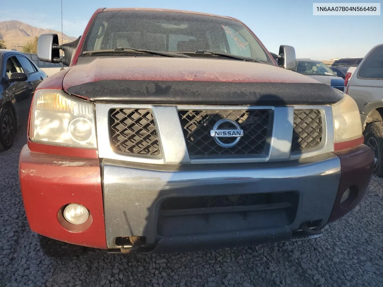 2004 Nissan Titan Xe VIN: 1N6AA07B04N566450 Lot: 76008684