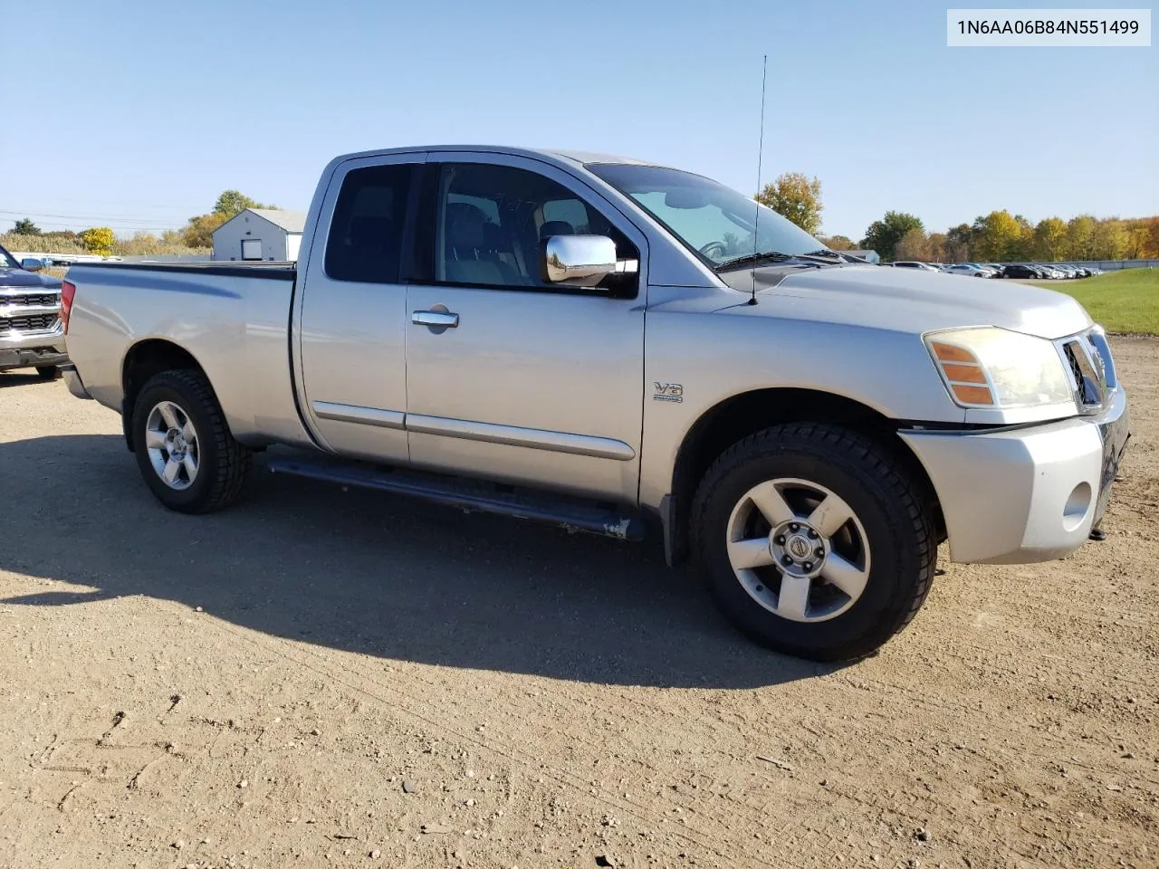 2004 Nissan Titan Xe VIN: 1N6AA06B84N551499 Lot: 76295664