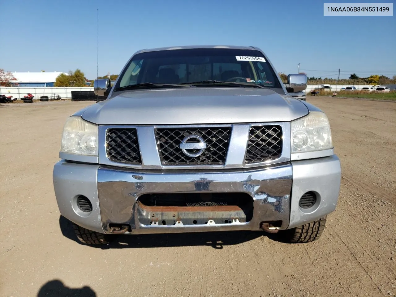 2004 Nissan Titan Xe VIN: 1N6AA06B84N551499 Lot: 76295664