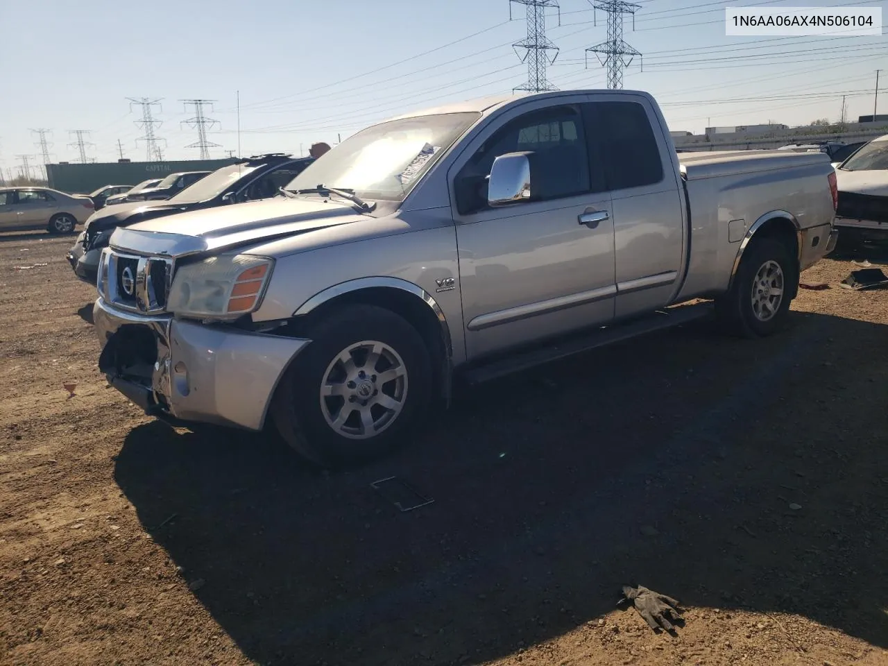 2004 Nissan Titan Xe VIN: 1N6AA06AX4N506104 Lot: 76545534