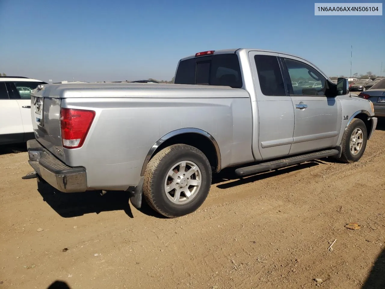 2004 Nissan Titan Xe VIN: 1N6AA06AX4N506104 Lot: 76545534