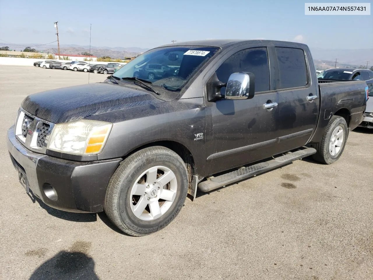 2004 Nissan Titan Xe VIN: 1N6AA07A74N557431 Lot: 77878874