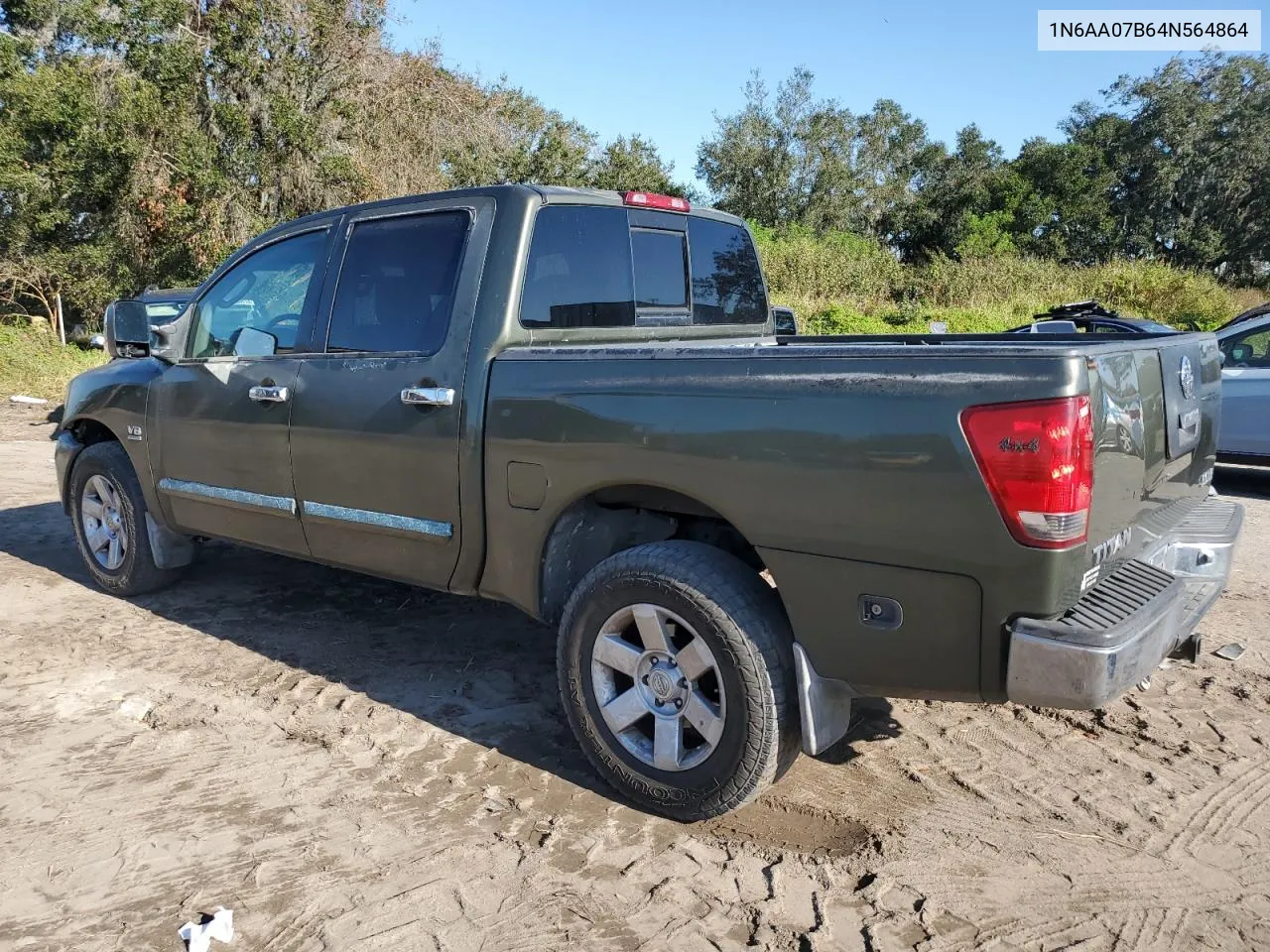 2004 Nissan Titan Xe VIN: 1N6AA07B64N564864 Lot: 78206654