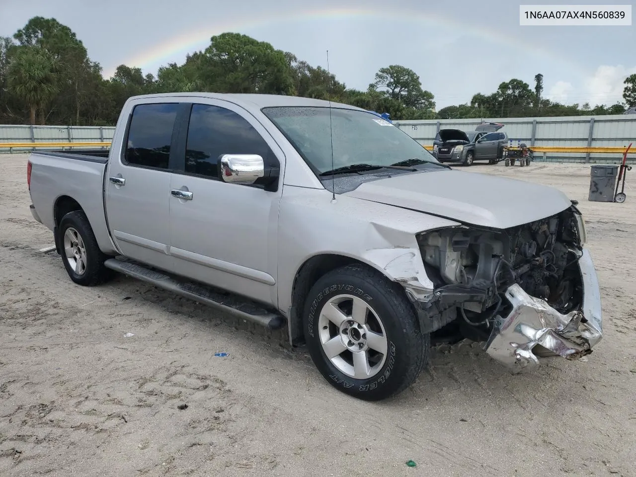 2004 Nissan Titan Xe VIN: 1N6AA07AX4N560839 Lot: 78515294