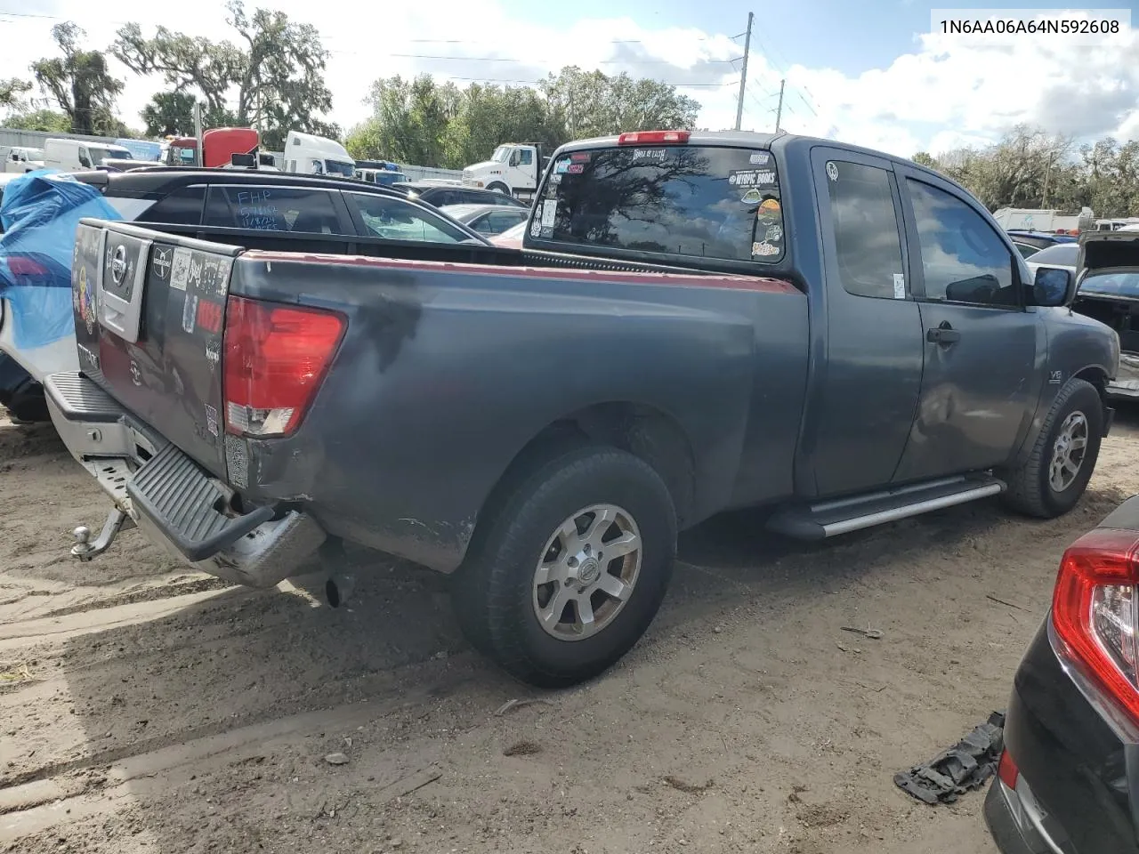 2004 Nissan Titan Xe VIN: 1N6AA06A64N592608 Lot: 80439324