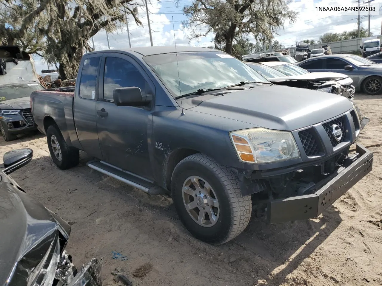 2004 Nissan Titan Xe VIN: 1N6AA06A64N592608 Lot: 80439324