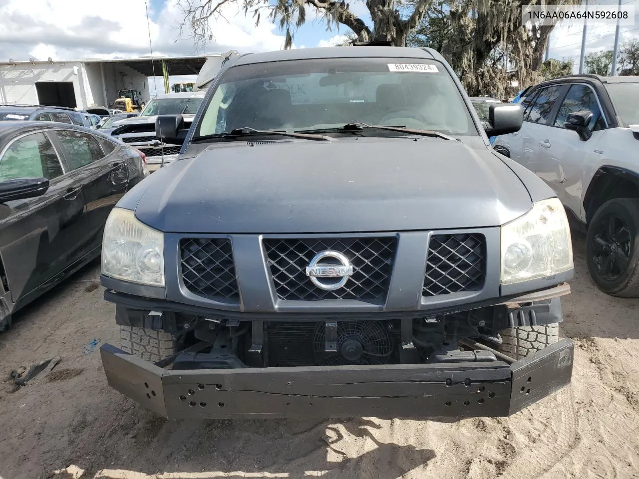 2004 Nissan Titan Xe VIN: 1N6AA06A64N592608 Lot: 80439324