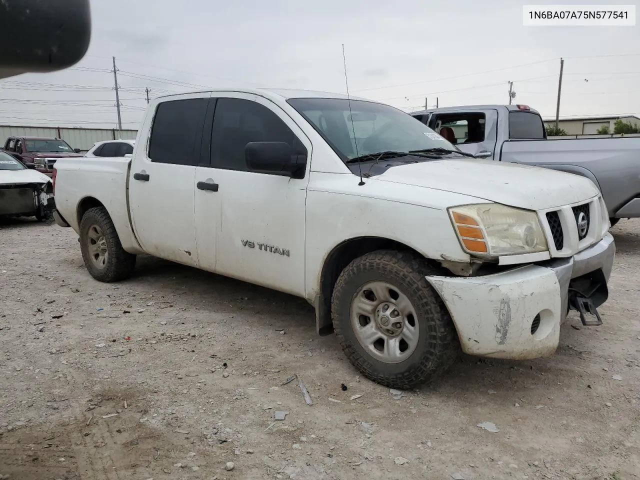 2005 Nissan Titan Xe VIN: 1N6BA07A75N577541 Lot: 57341834