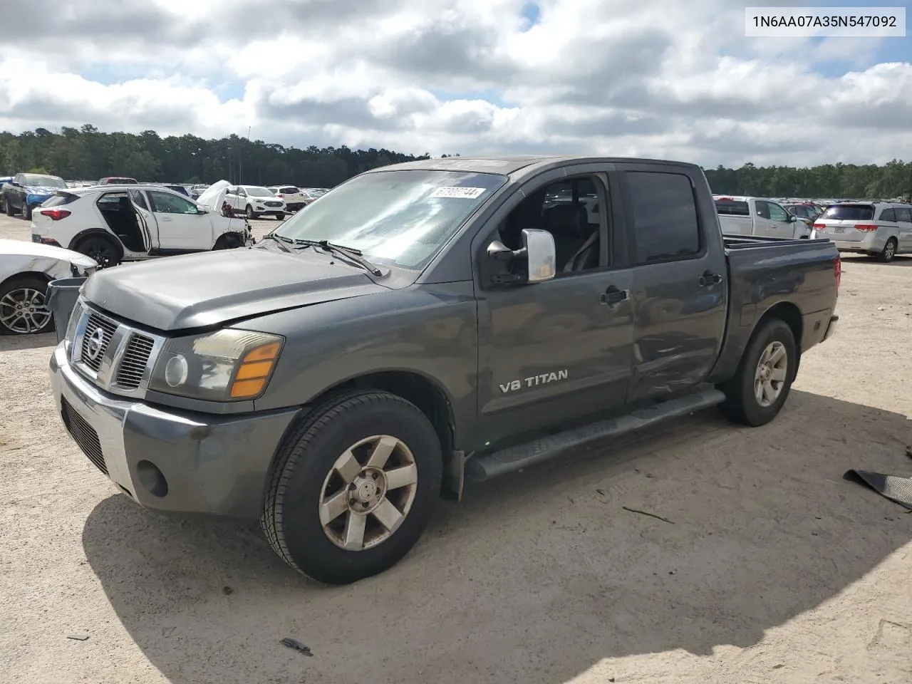 2005 Nissan Titan Xe VIN: 1N6AA07A35N547092 Lot: 67906044