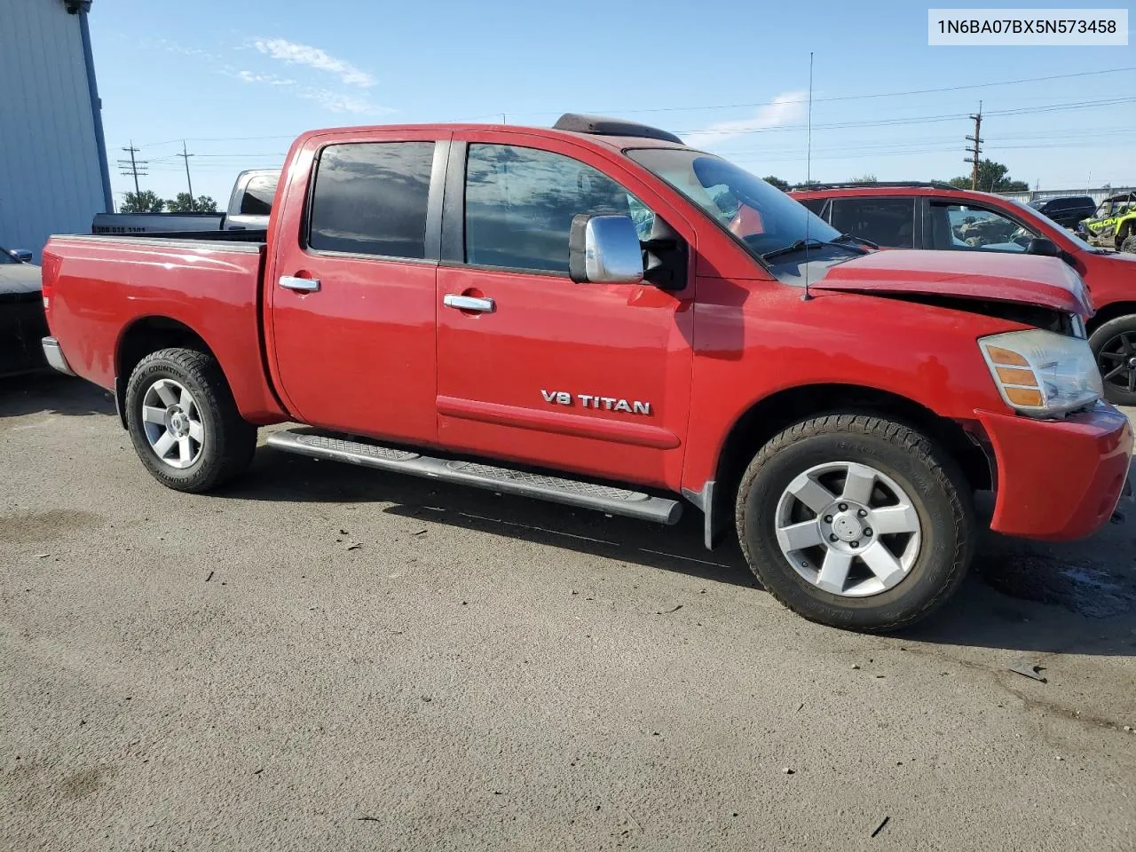 2005 Nissan Titan Xe VIN: 1N6BA07BX5N573458 Lot: 68250484