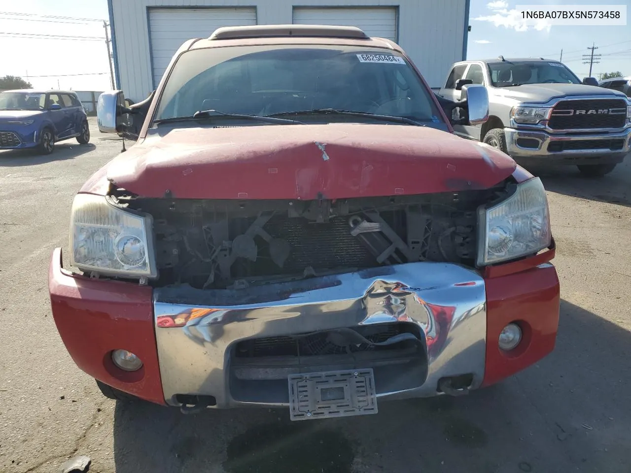 2005 Nissan Titan Xe VIN: 1N6BA07BX5N573458 Lot: 68250484