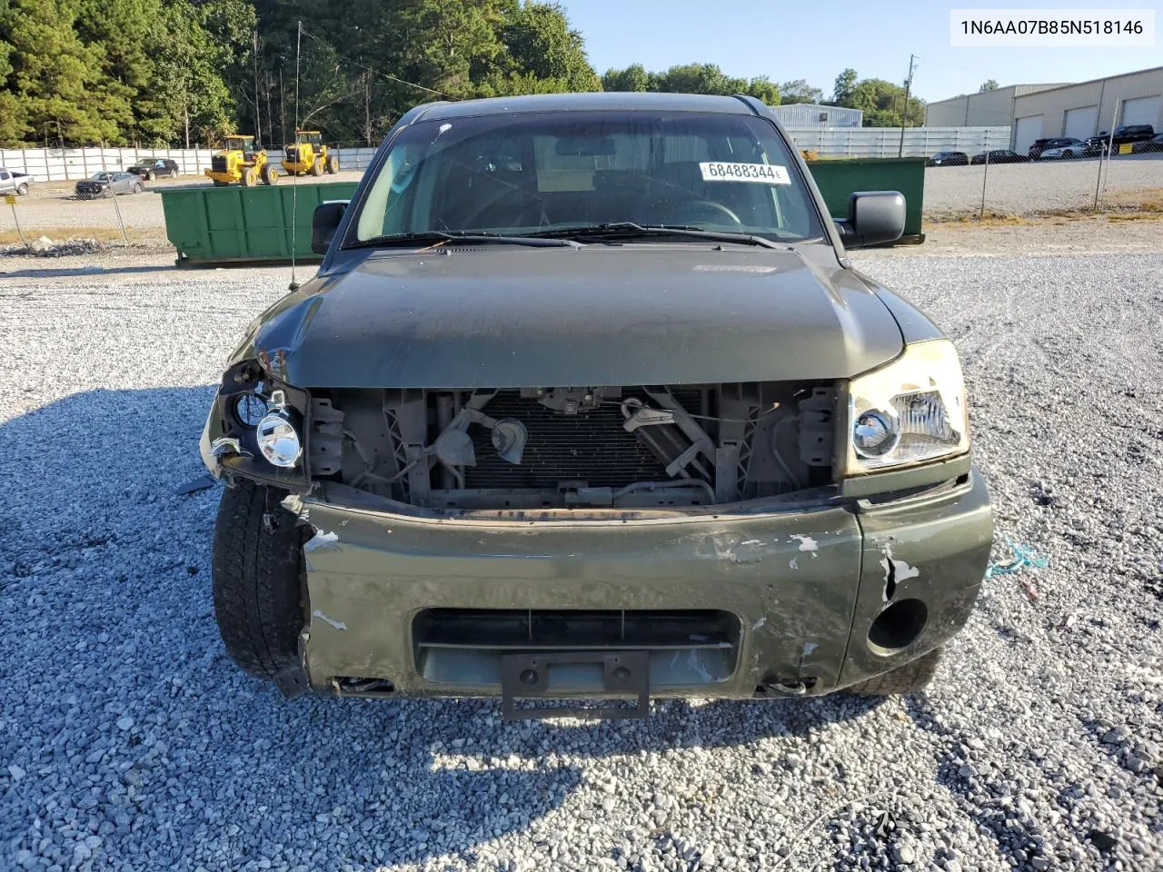 2005 Nissan Titan Xe VIN: 1N6AA07B85N518146 Lot: 68488344