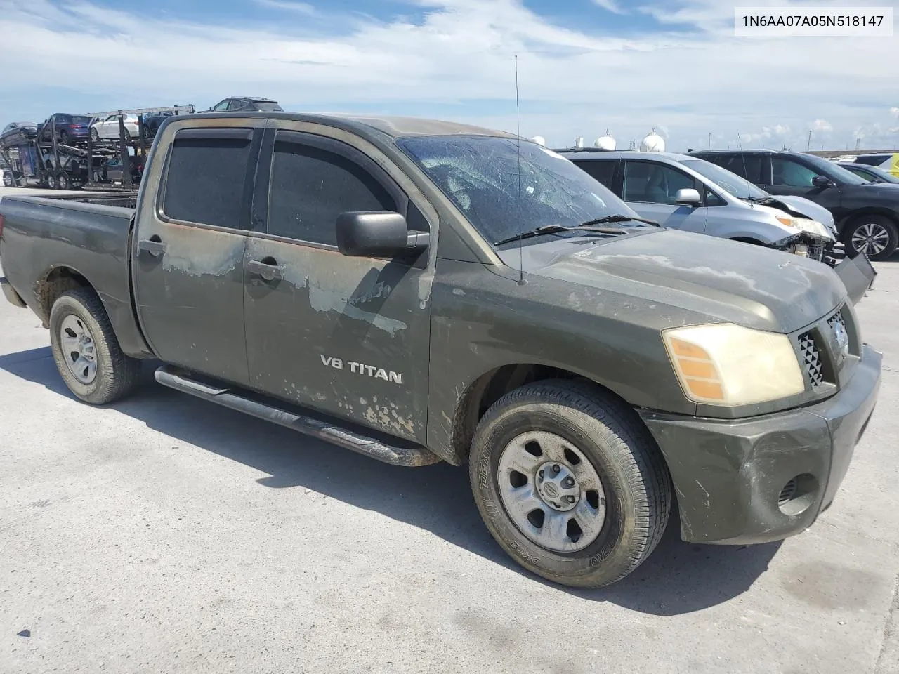 2005 Nissan Titan Xe VIN: 1N6AA07A05N518147 Lot: 68622184