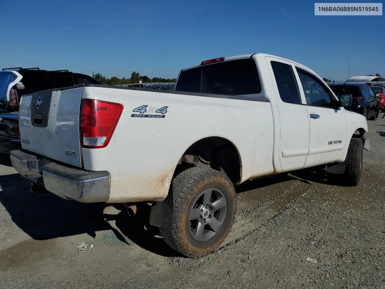 2005 Nissan Titan Xe VIN: 1N6BA06B85N519545 Lot: 68949964