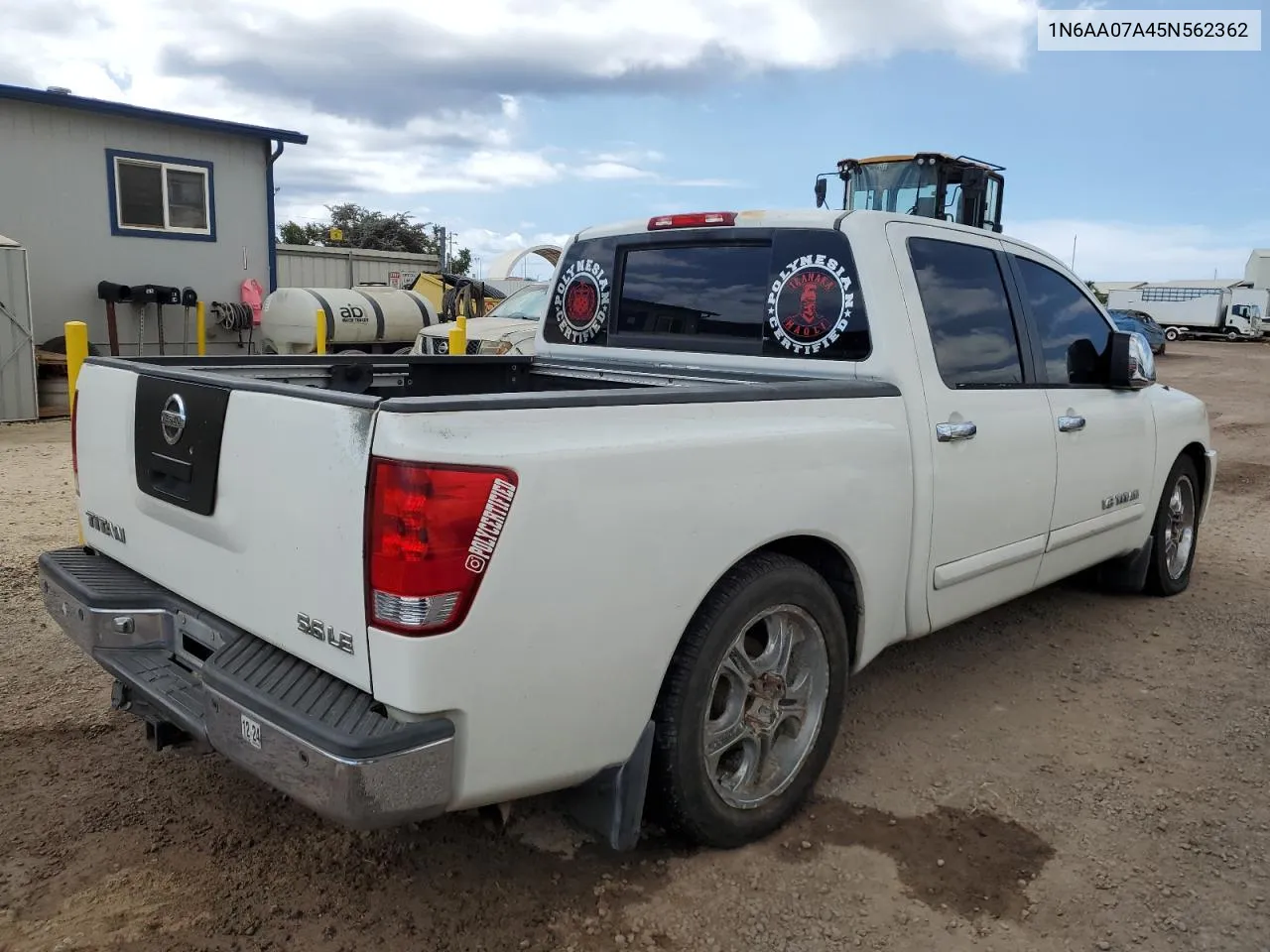 2005 Nissan Titan Xe VIN: 1N6AA07A45N562362 Lot: 70682294