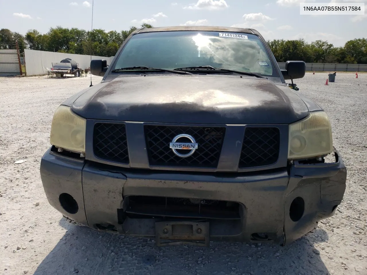 2005 Nissan Titan Xe VIN: 1N6AA07B55N517584 Lot: 71411244