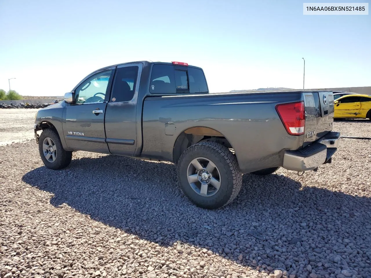 2005 Nissan Titan Xe VIN: 1N6AA06BX5N521485 Lot: 72116134