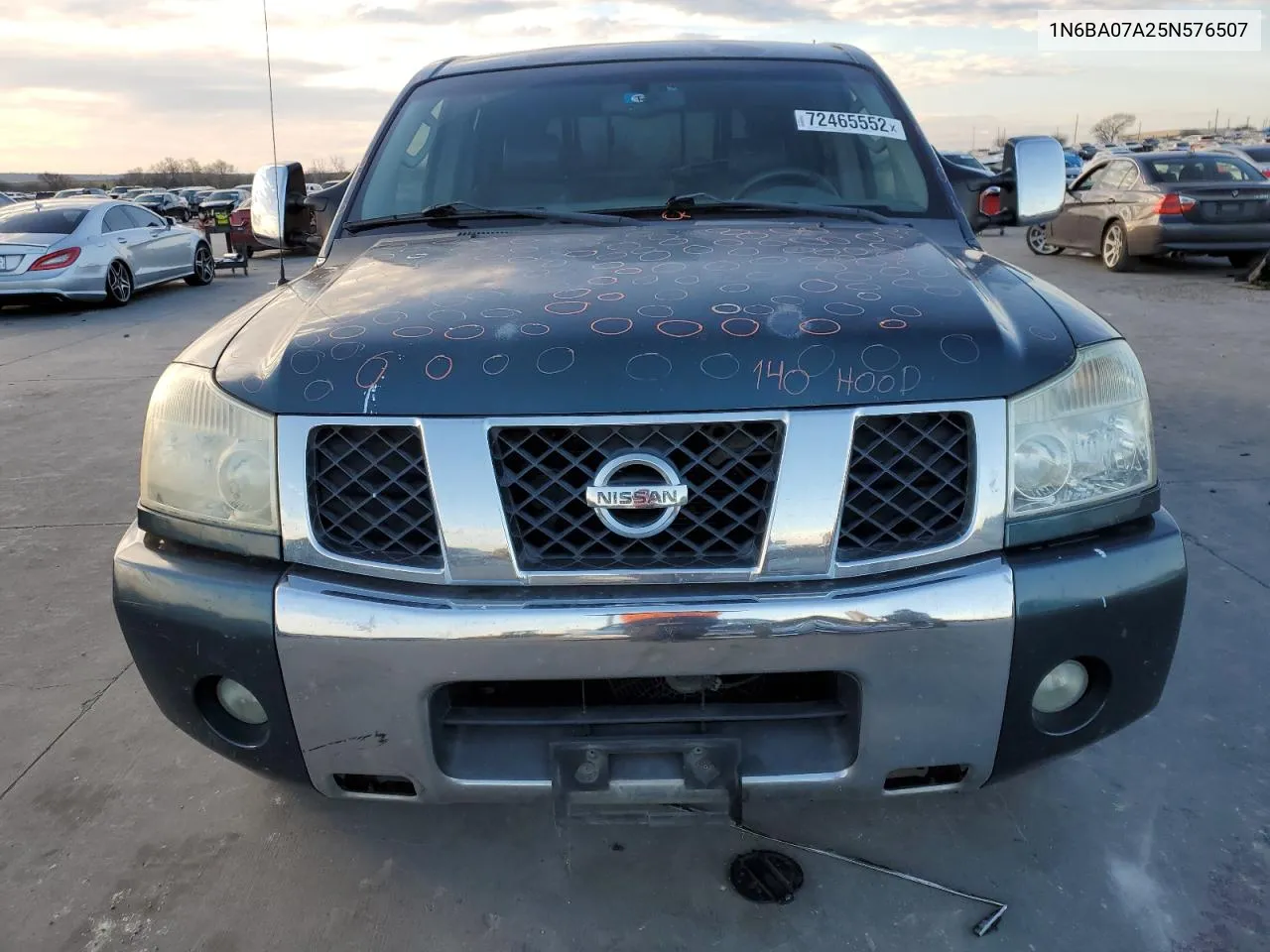 2005 Nissan Titan Xe VIN: 1N6BA07A25N576507 Lot: 72465552