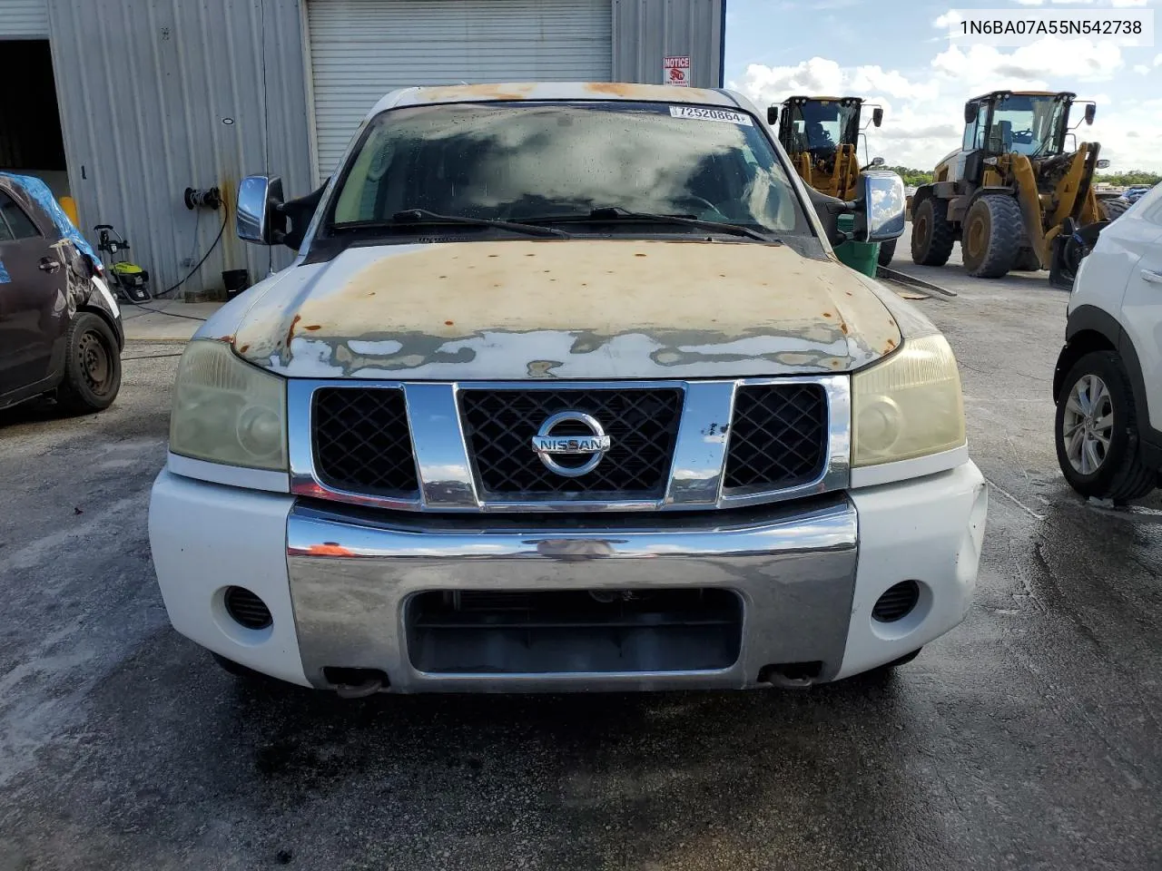 2005 Nissan Titan Xe VIN: 1N6BA07A55N542738 Lot: 72520864