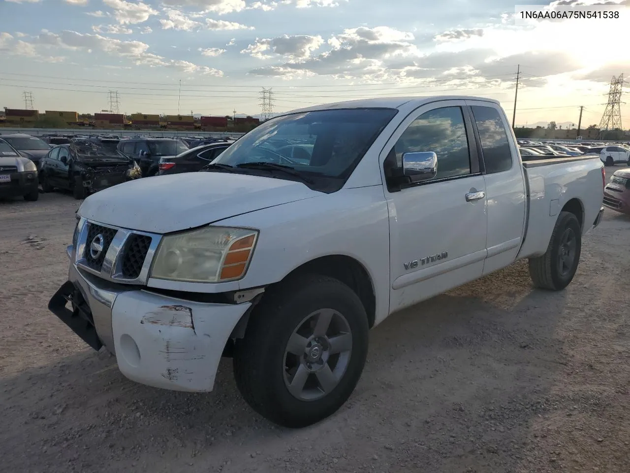 2005 Nissan Titan Xe VIN: 1N6AA06A75N541538 Lot: 72845024