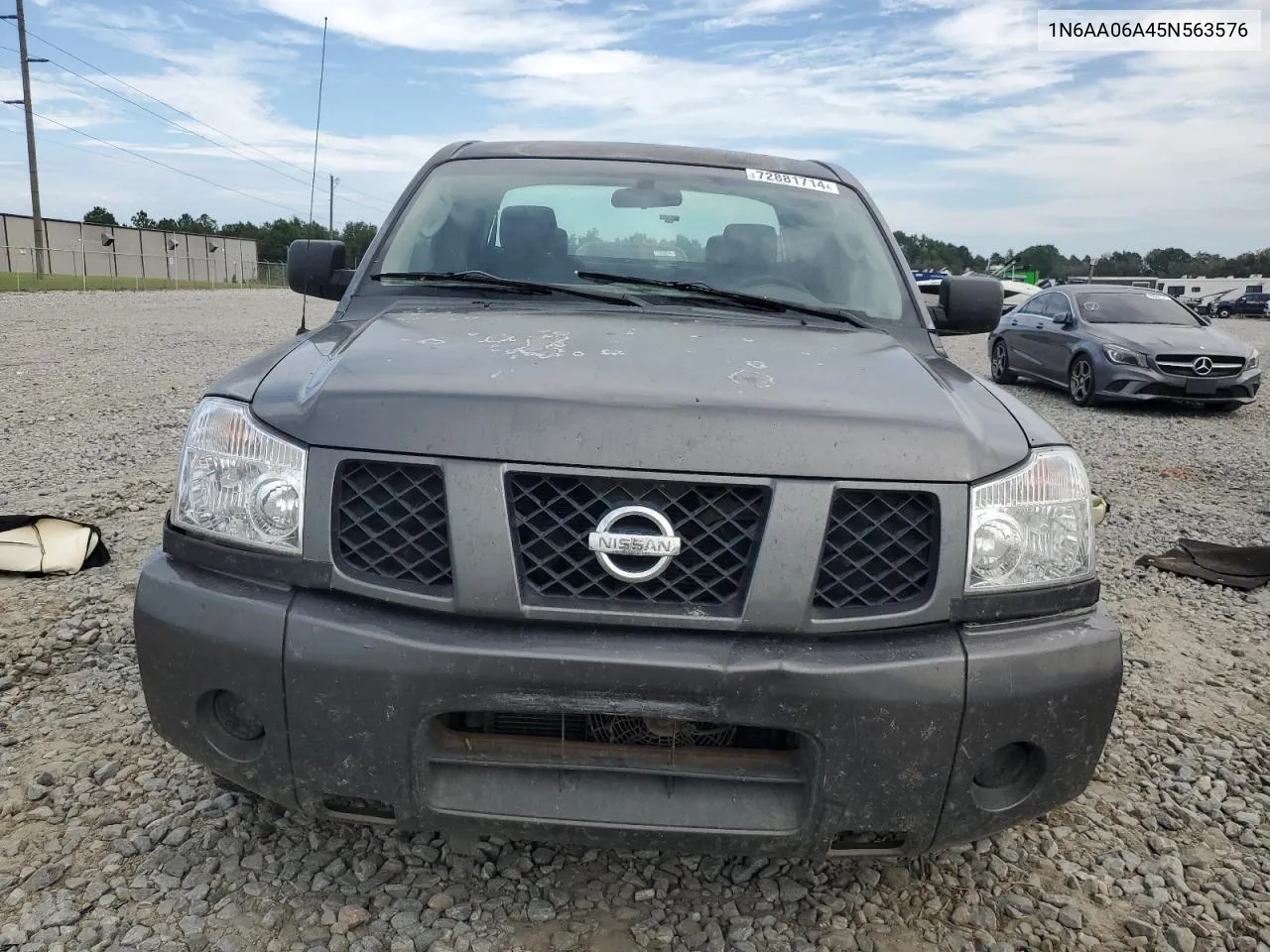 2005 Nissan Titan Xe VIN: 1N6AA06A45N563576 Lot: 72881714