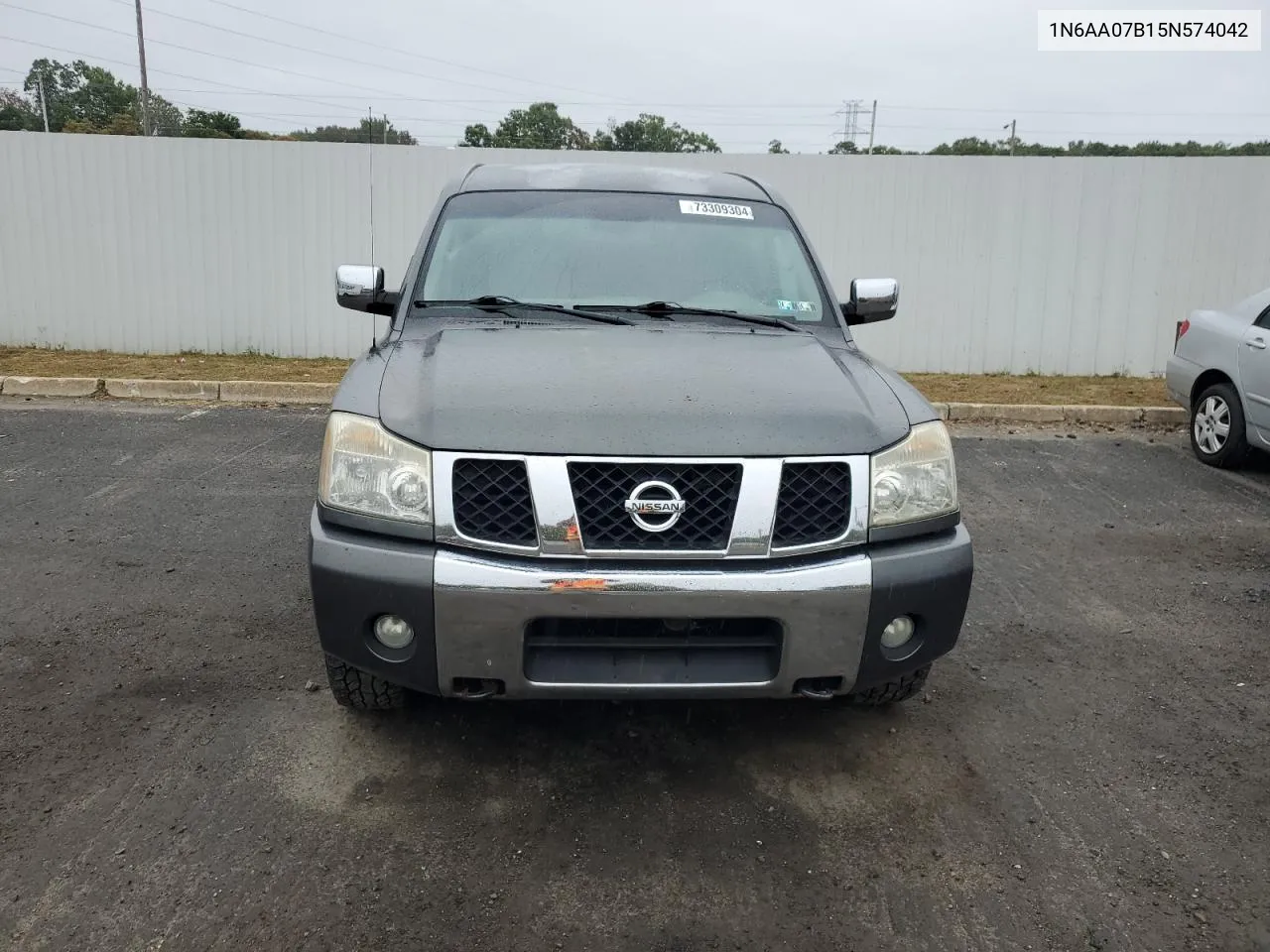 2005 Nissan Titan Xe VIN: 1N6AA07B15N574042 Lot: 73309304