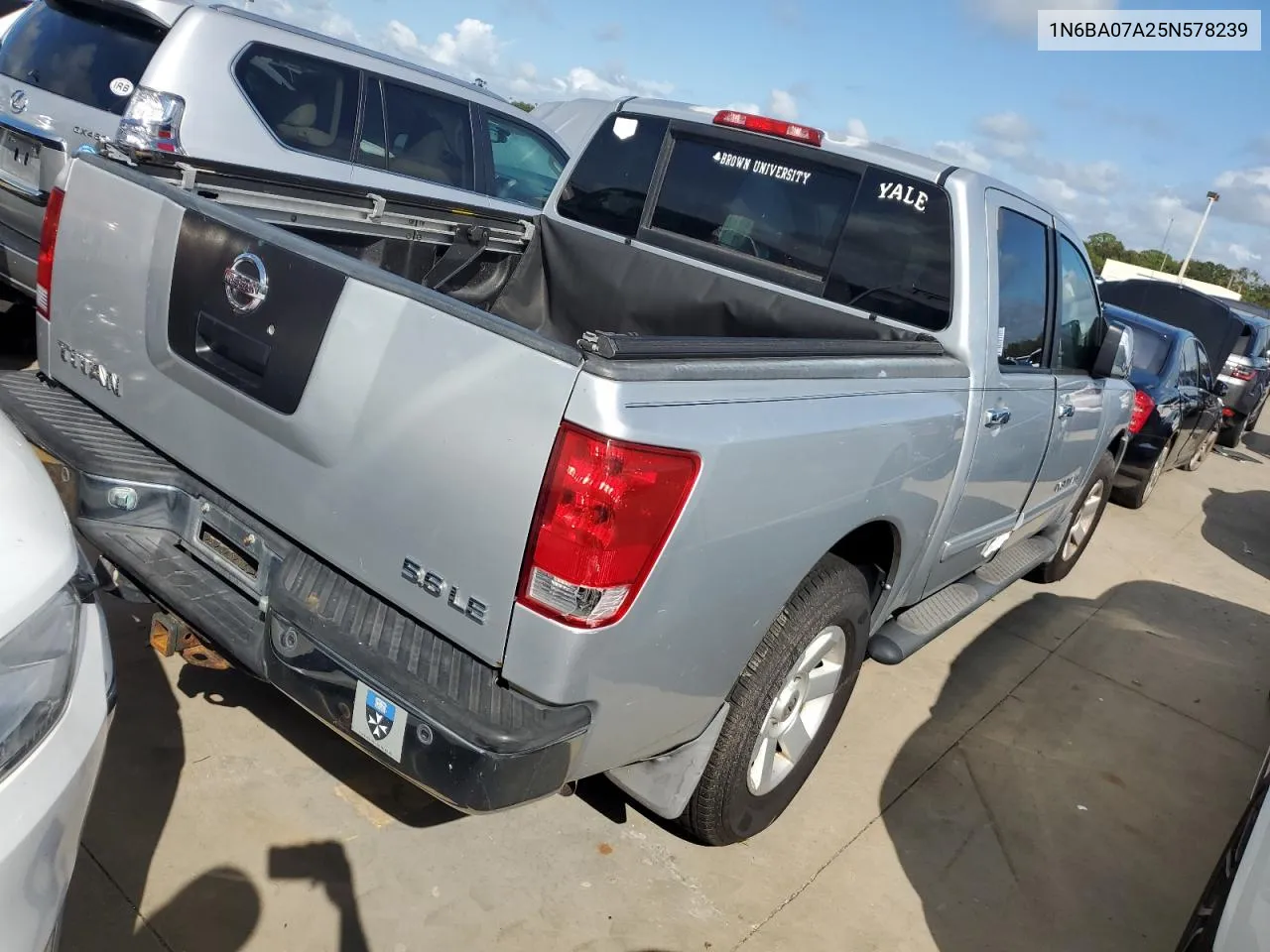 2005 Nissan Titan Xe VIN: 1N6BA07A25N578239 Lot: 73878314