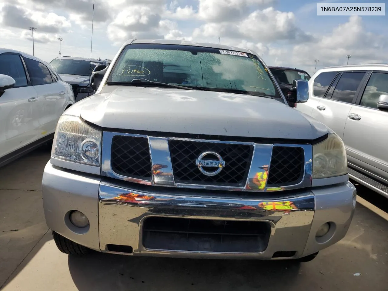 2005 Nissan Titan Xe VIN: 1N6BA07A25N578239 Lot: 73878314